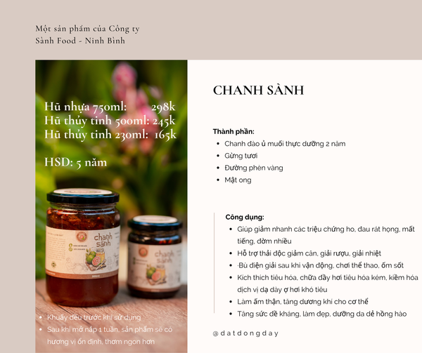 Tất tần thật về CHANH SÀNH – Chanh đào ủ muối thực dưỡng 2 năm